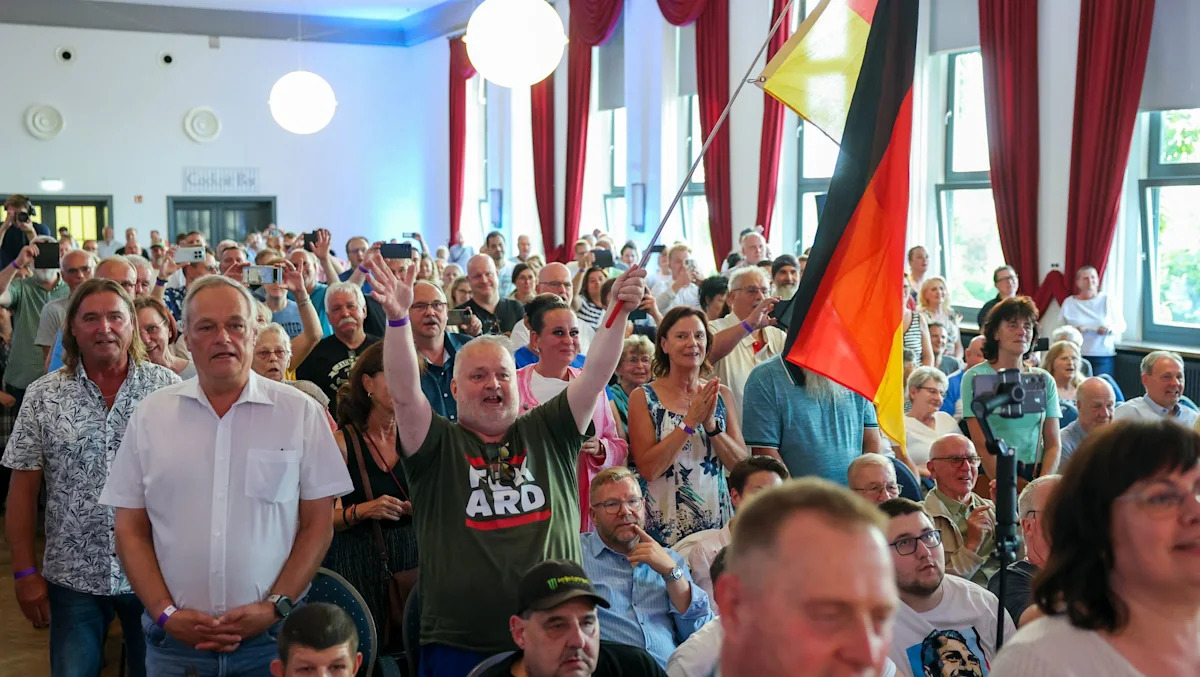 Ex-East German anthem heard at right-wing AfD event ahead of election