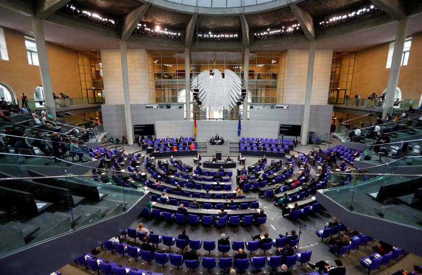 A general view during a session of the lower house of parliament Bundestag, in Berlin, Germany July 1, 2020