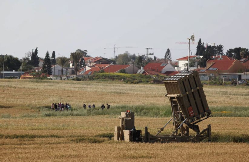 The Iron Dome system is a mobile air defense system in development by Rafael Advanced Defense Systems designed to intercept short-range rockets. April 10 2011.