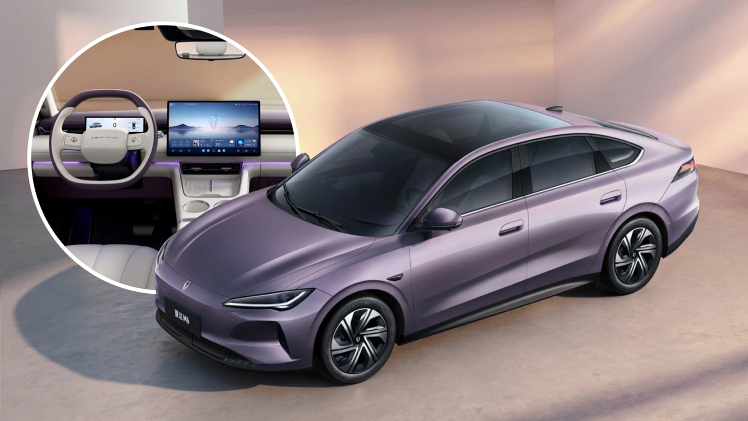 Jetta M6 EV sedan from FAW-VW revealed interior with double bed configuration