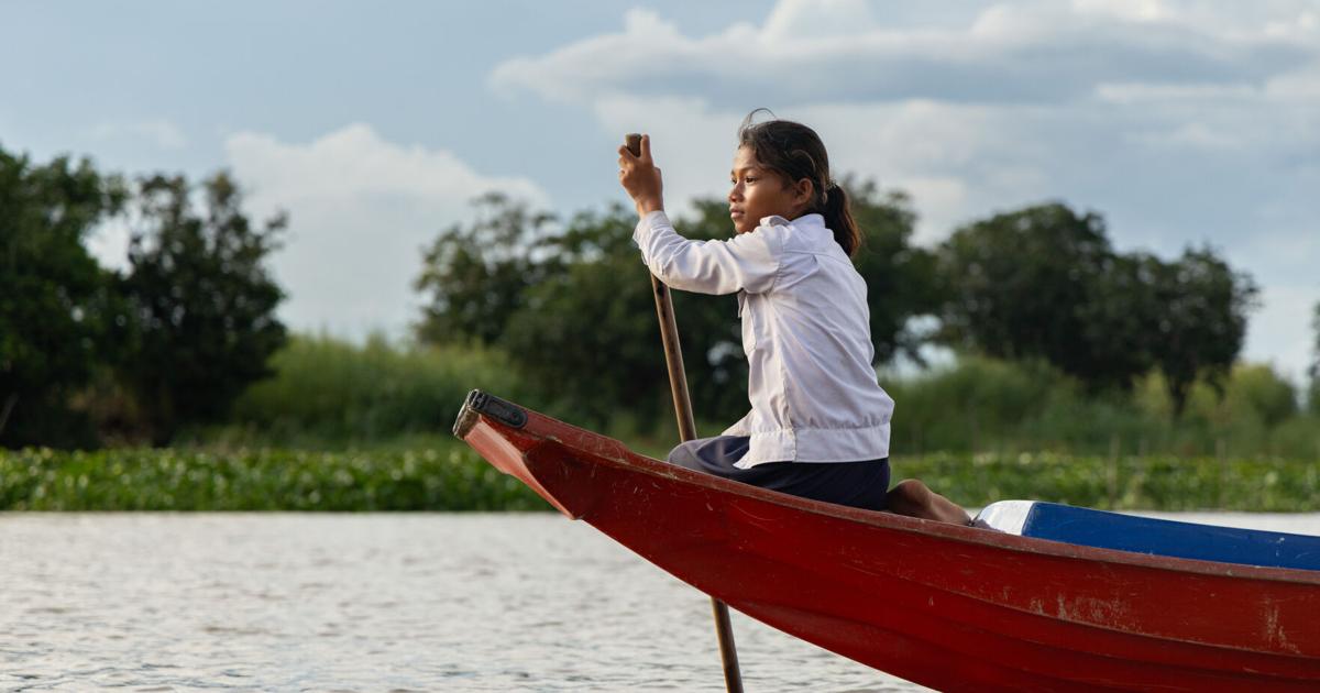 Photos show Cambodian children attend school in floating villages along the Tonle Sap lake | National News