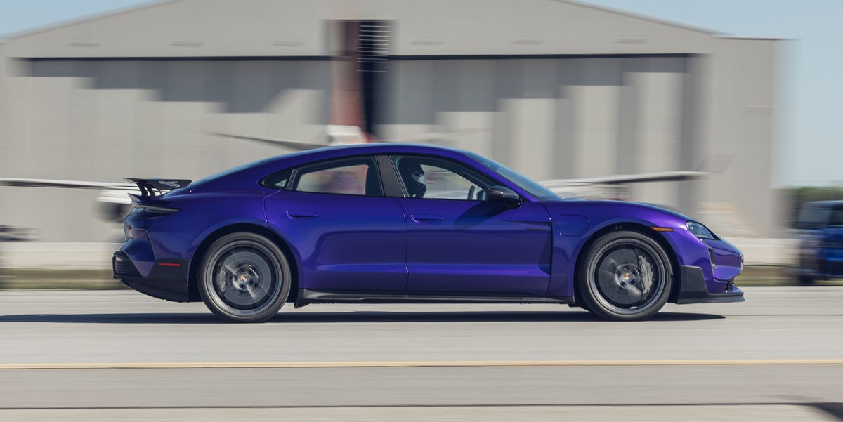 Porsche Taycan Turbo GT Weissach at the 0–150–0-MPH Speed Test 2026