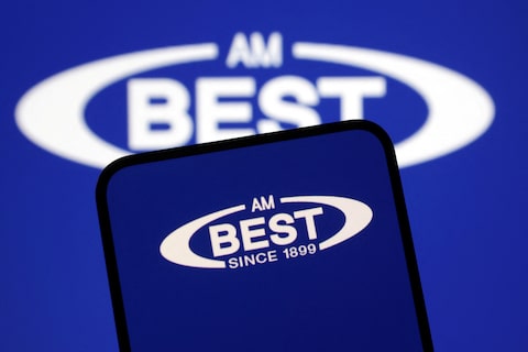 The AM Best logo is seen in this illustration taken on January 29, 2025. REUTERS/Dado Ruvic/Illustration