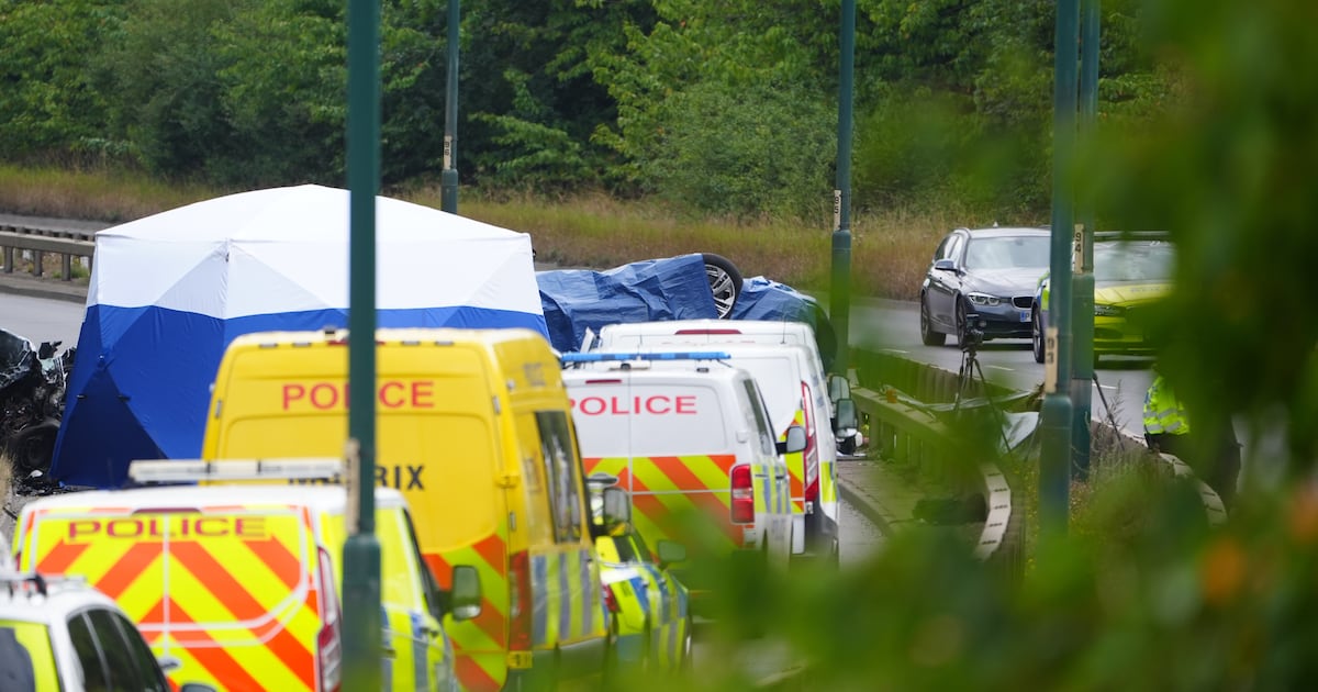 Seven dead after police car and VW going wrong way crash following pursuit – The Irish News