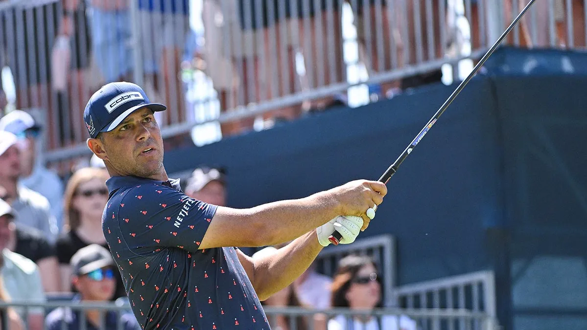 Gary Woodland topped a tee shot at BMW Championship 2026 final round