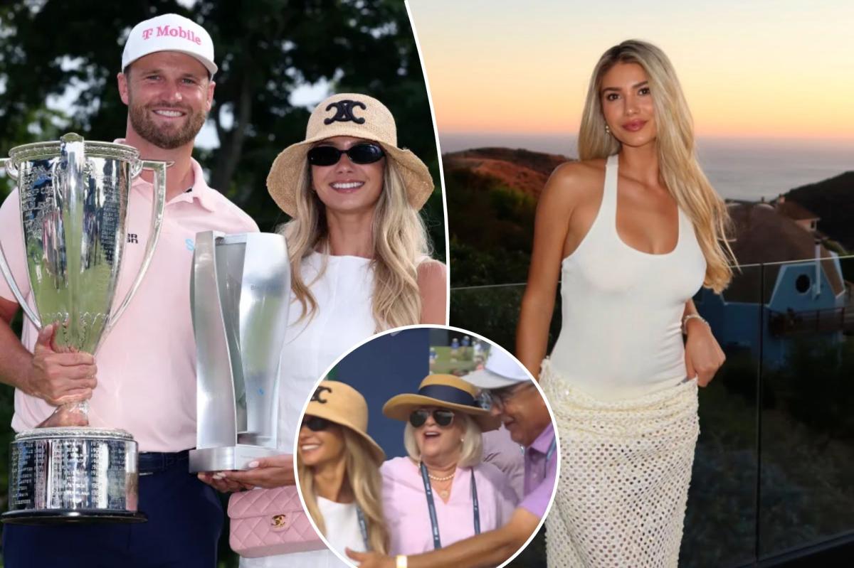 Wyndham Clark's dad in awkward celebration moment with golfer's girlfriend