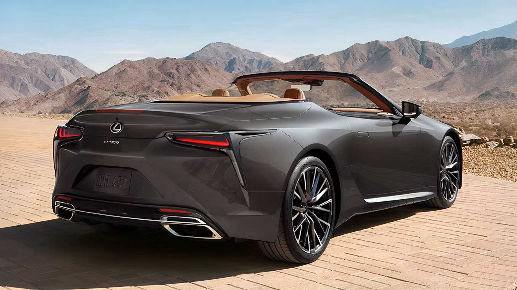2026 Lexus LC Convertible in black parked