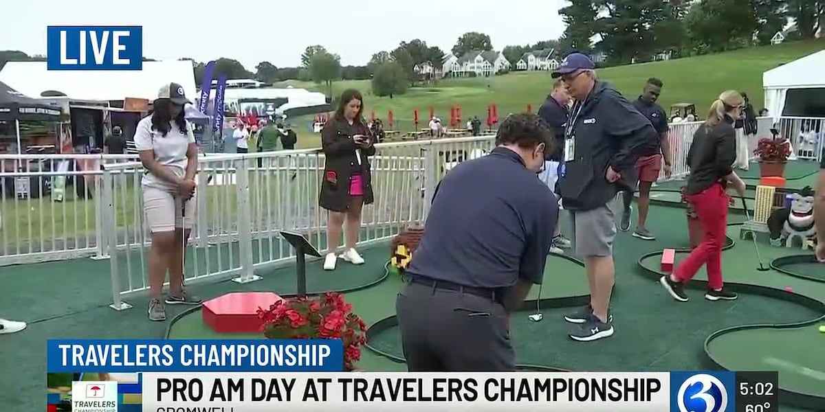 Travelers Championship begins with mini golf, celebrity pro-am events