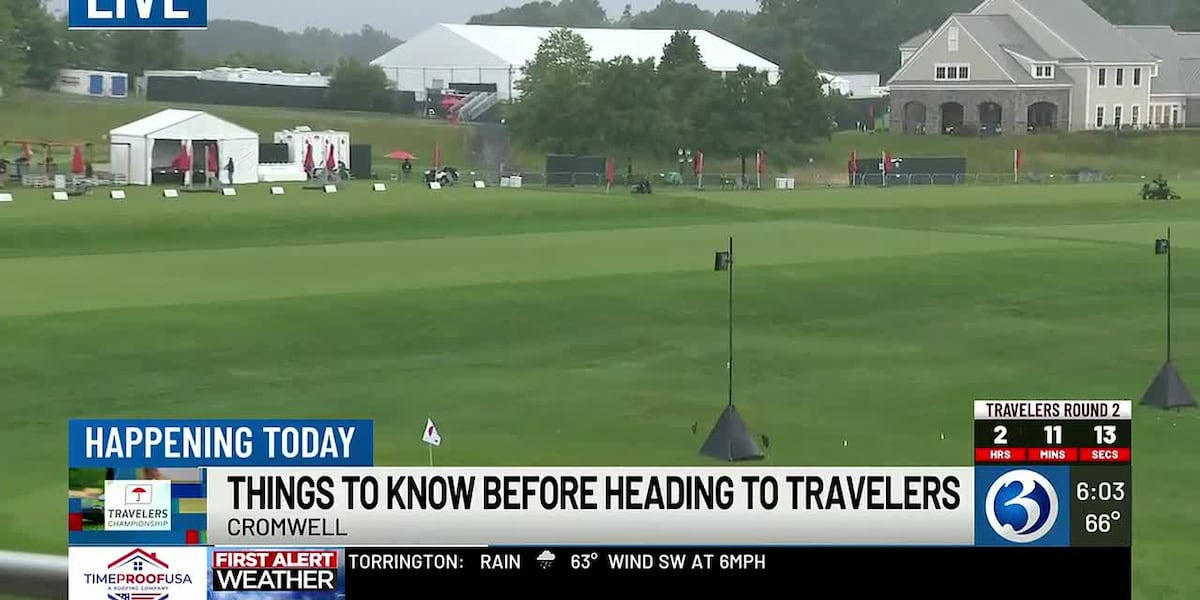 Weather delays Round 2 start at Travelers Championship