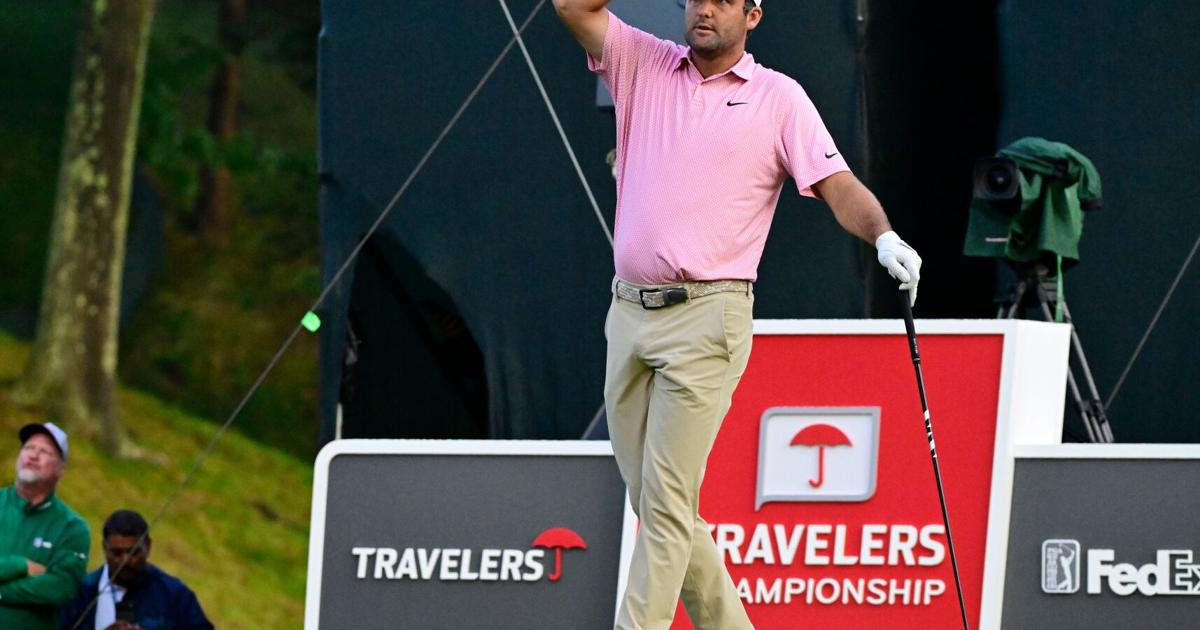 Scheffler makes clutch putt to force Monday playoff against Hovland in Travelers Championship | National Sports
