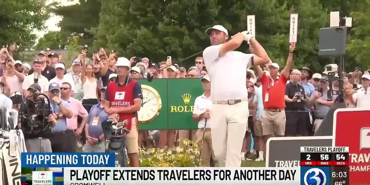 Travelers Championship heads to Monday finish after weather delays
