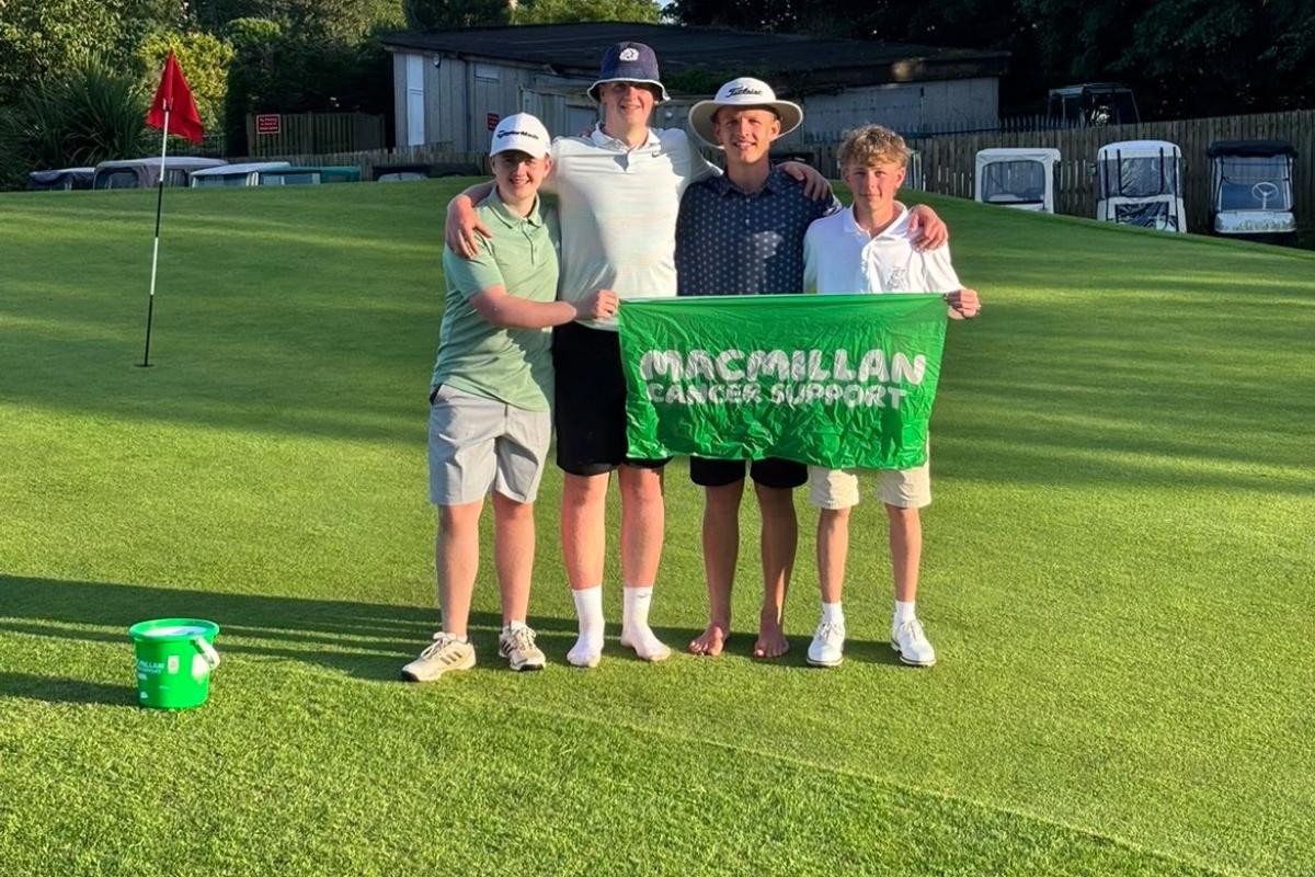 Greenock teen undertakes 14-hour golf fundraiser in memory of grandad