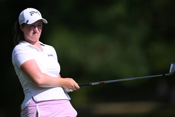 Lottie Woad earned her tour card at Evian last year; now she has her first major win in sight – Australian Golf Digest