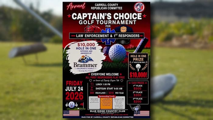 Captain’s Choice Golf Tournament in support of first responders tees off July 24