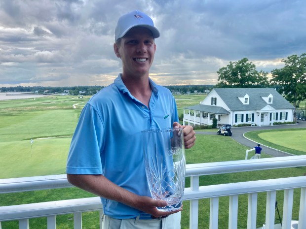 Ellington's Bradley Sawka captured the Connecticut Open Wednesday at CC of Fairfield. (Dom Amore/Hartford Courant)