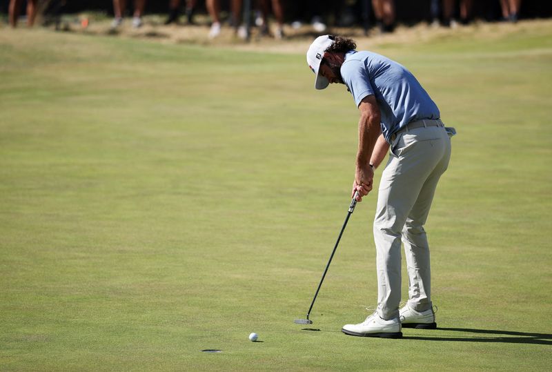 Cameron Young posts 61, joins 3-way lead at Rocket Classic | The Mighty 790 KFGO