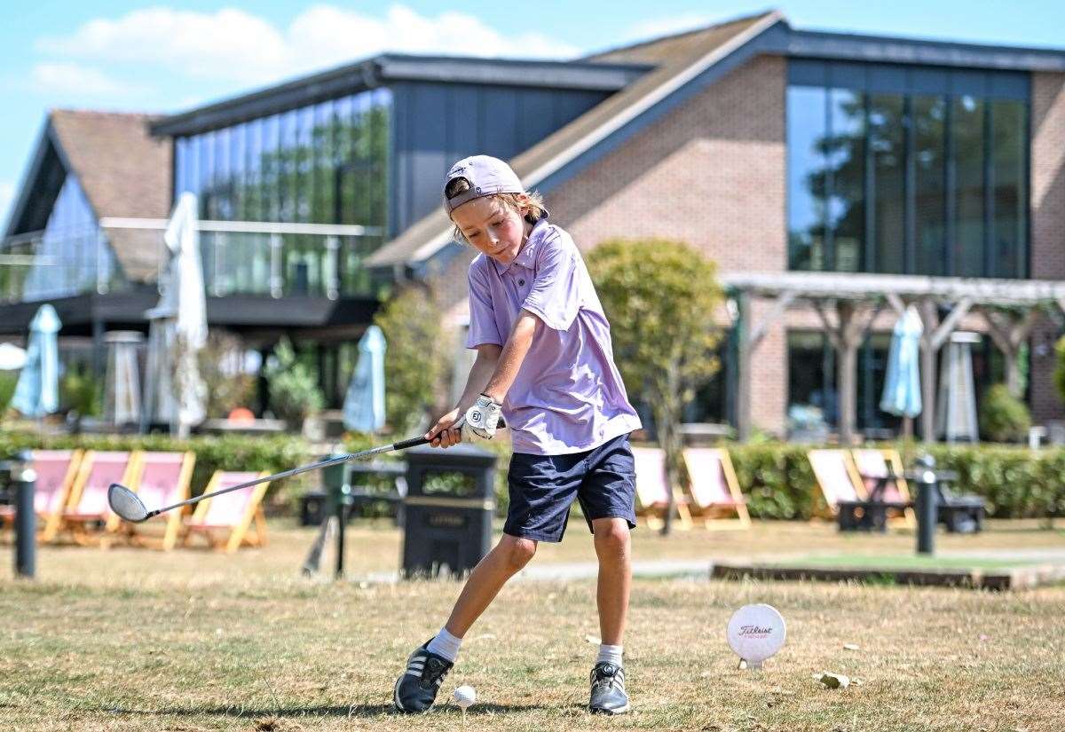 8-year-old Hudson-Grey Pirie from Kingston completes 72-hole golf challenge for Spread a Smile