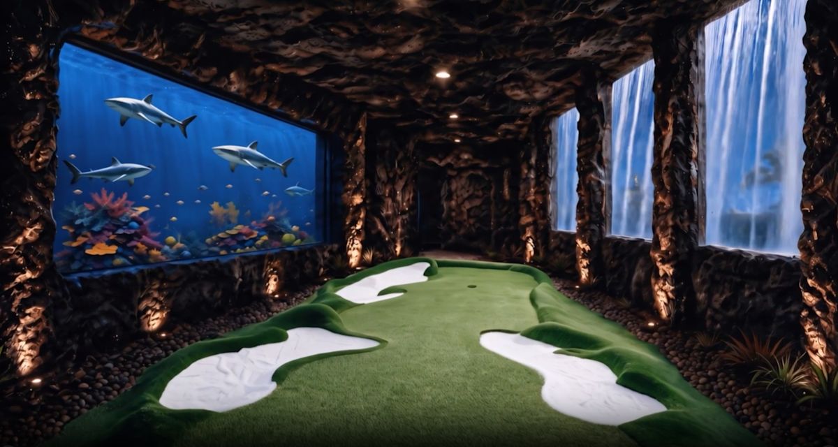 This new Orlando mini golf course will have waterfalls, caves—and live sharks