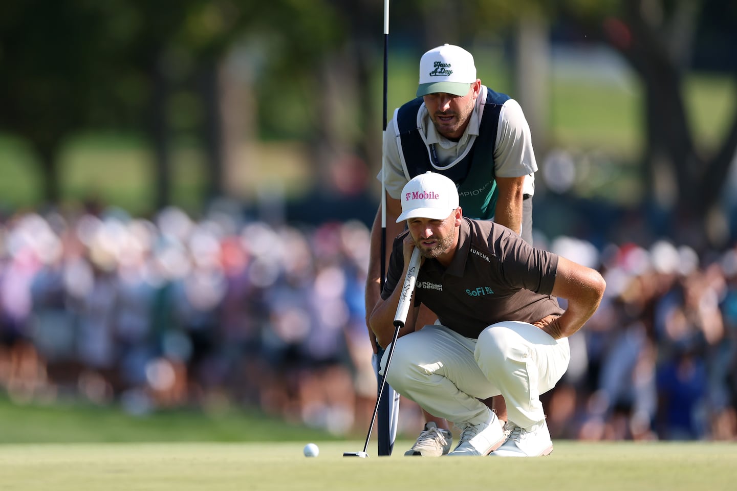Wyndham Clark and his caddie, David Pelekoudas, had all the right reads in Saturday's third round of the BMW Championship, carding a 5-under 65 to own a five-shot advantage atop the leaderboard in St. Louis.