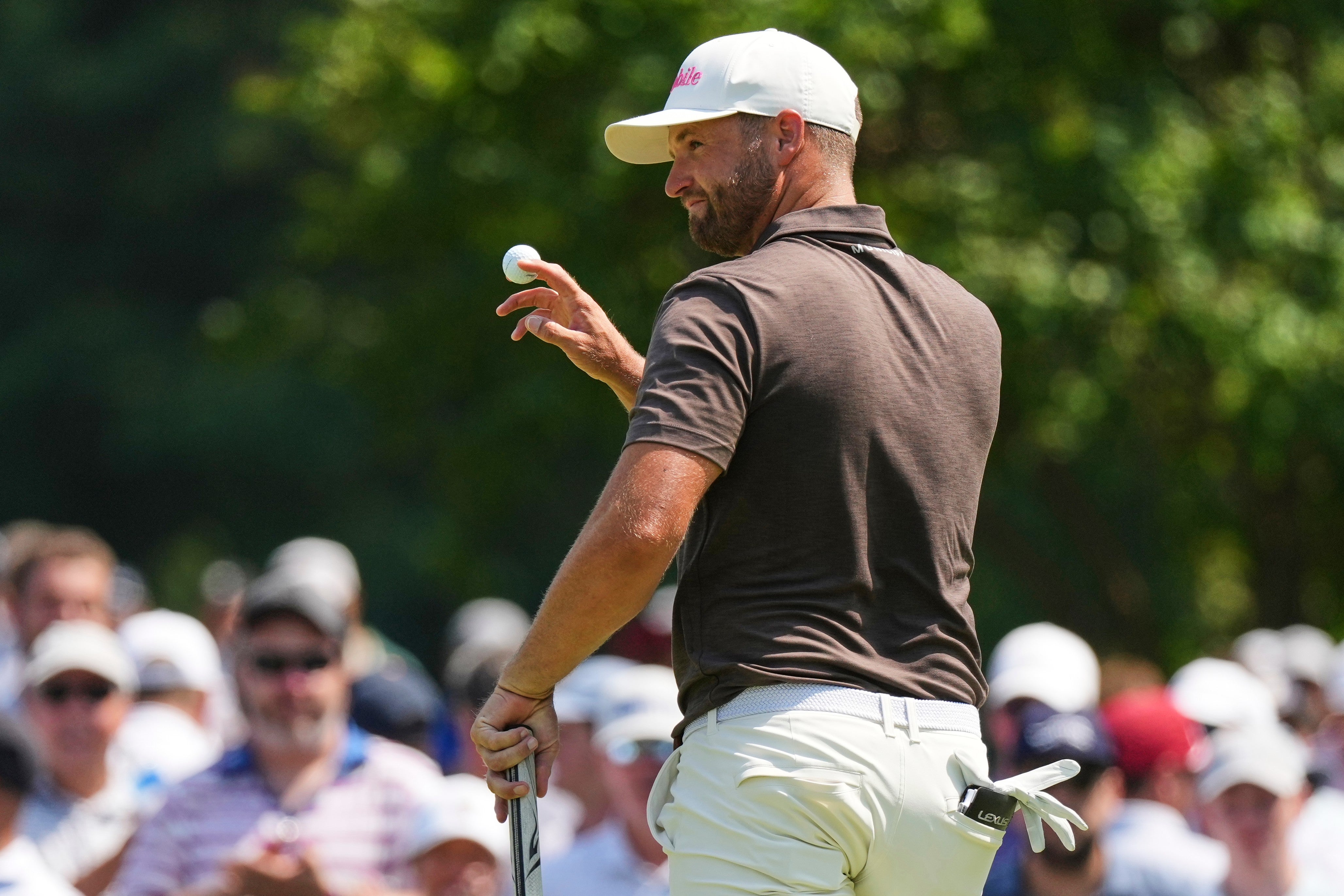 Wyndham Clark again set the pace at the top of the leaderboard(Jeff Roberson/AP)