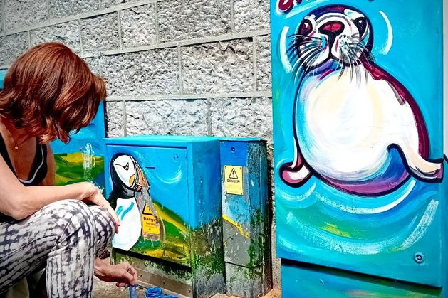 Meet the Galway artist bringing joy ‘to the grey world’ with her murals since the 1980s