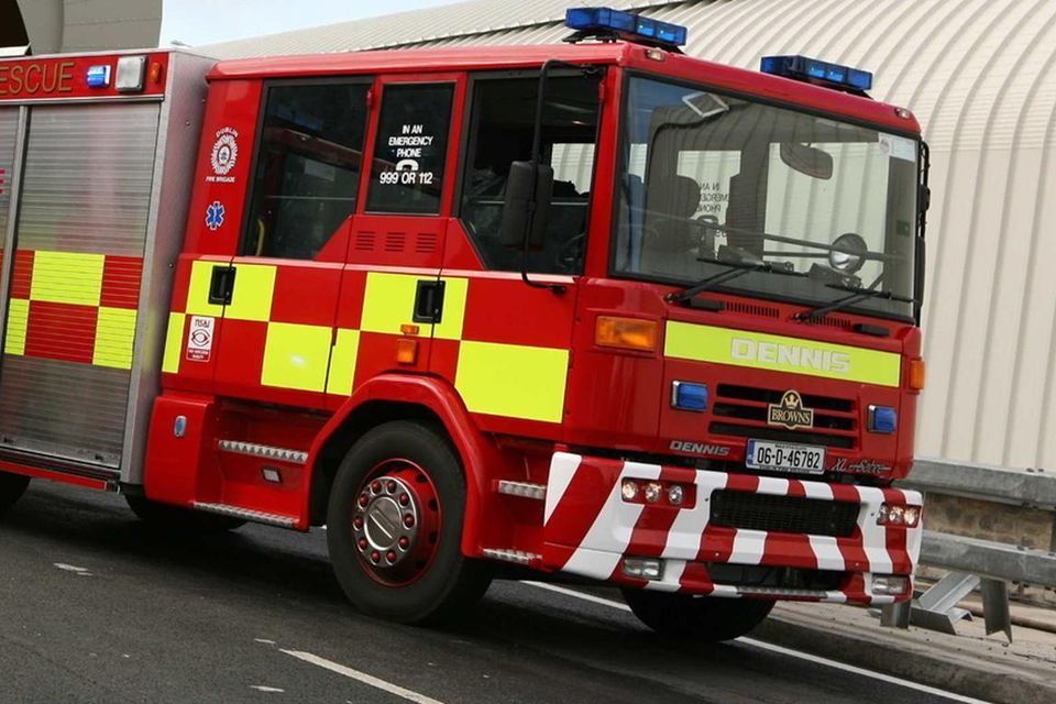 A fire truck. Stock image.