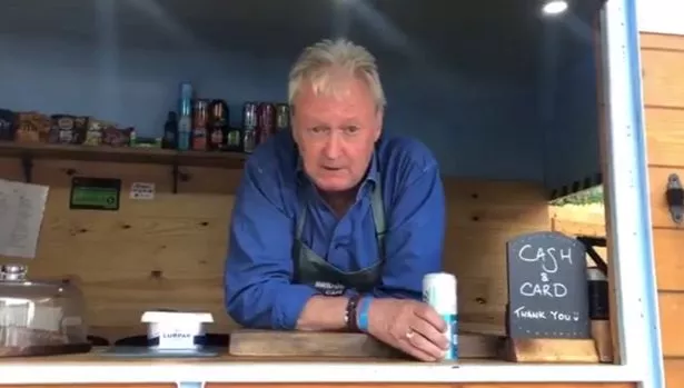 Charlie Lawson is now working part-time in a coffee van 