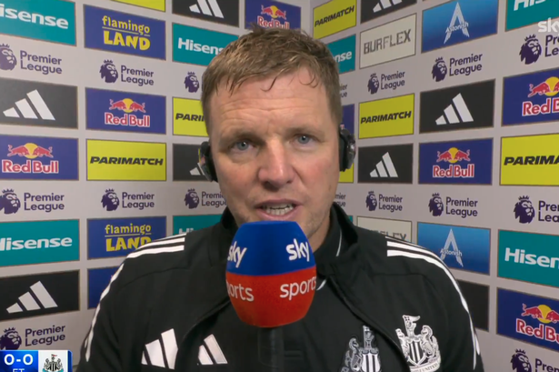 Newcastle head coach Eddie Howe.
