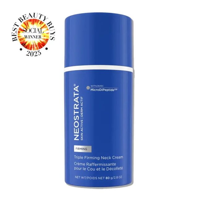 Neostrata Triple Firming Neck Cream with MicroDiPeptide 229, €79.95, neostrata.ie