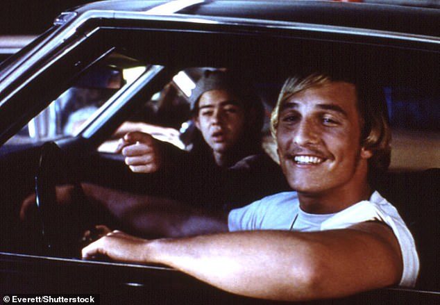The father-of-three plays David Wooderson in Dazed And Confused - a character connected to the now-famed line: 'Alright, alright, alright'