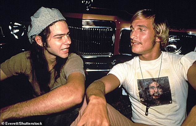 The star of the cult favourite is none other than American actor Matthew McConaughey (R)