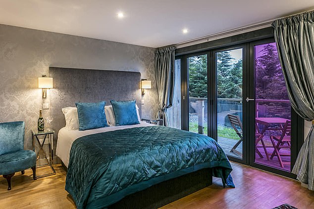 Beautiful stain glassed windows are a feature throughout the property including the bedrooms, and make for stunning pictures at night
