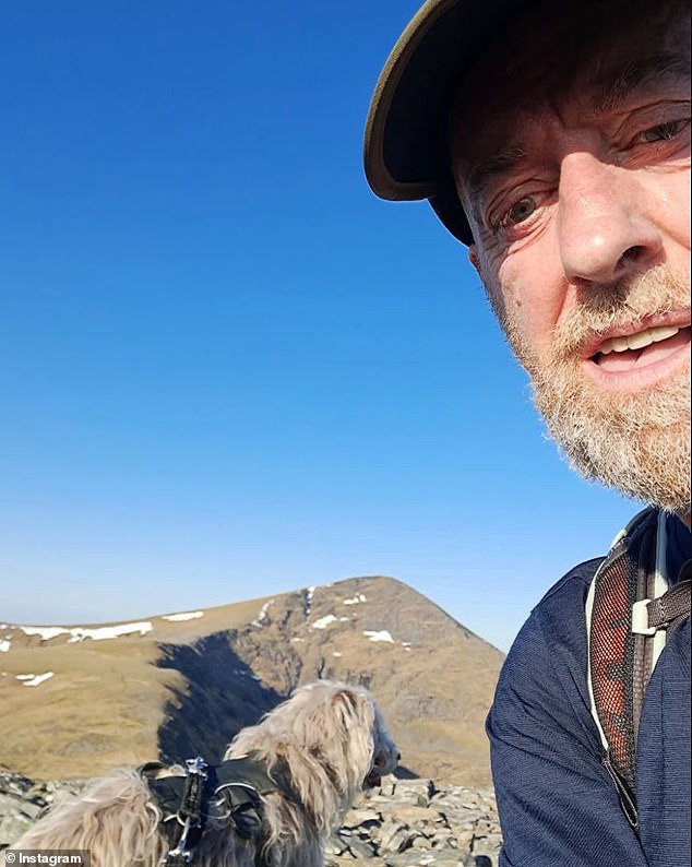 The award-winning Scottish icon 'died while on a hill climb', reports claim. His cause of death has not yet been revealed (pictured in April)