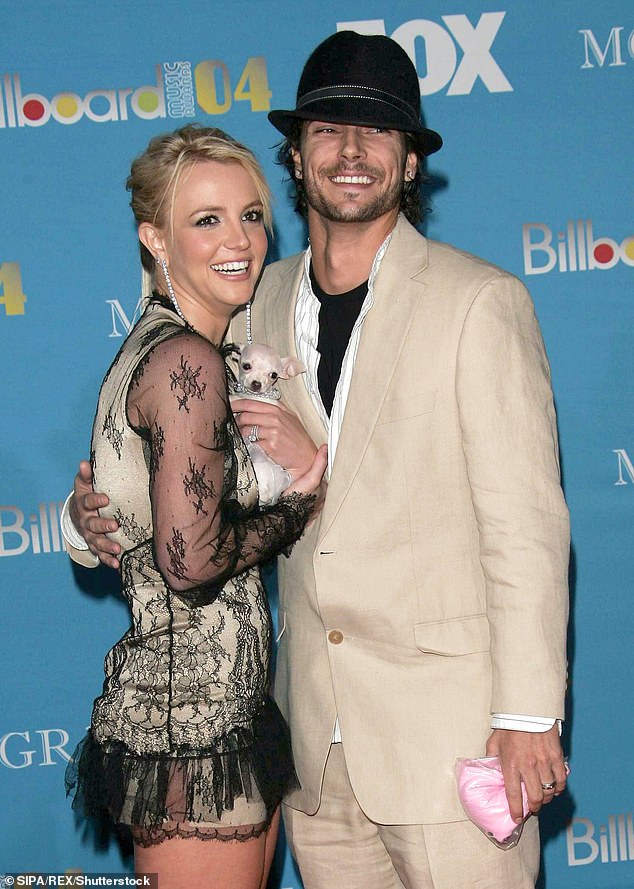 Last November, Britney made her final $20K child support payment ($5M total) to her 47-year-old former back-up dancer, whom she was only married to for two years before their 2007 divorce (pictured in 2004)