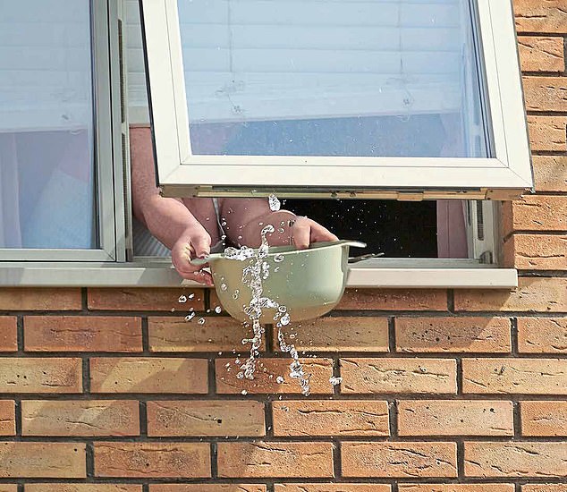 When approached by the Irish Mail on Sunday this week, Ms O'Reilly responded by throwing a basin of water at our reporter from the top window of her council-owned home