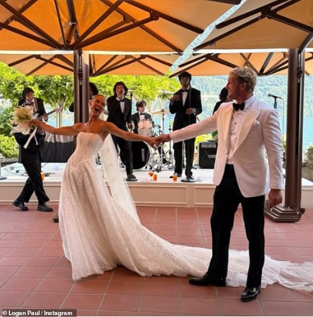 The main wedding gown was a showstopper; seen on the dance floor