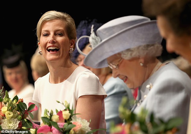 'Quietly, and without fuss, the Queen began to rely on Sophie for female company after both Princess Margaret and the Queen Mother died within such a short space of time,' wrote Smith