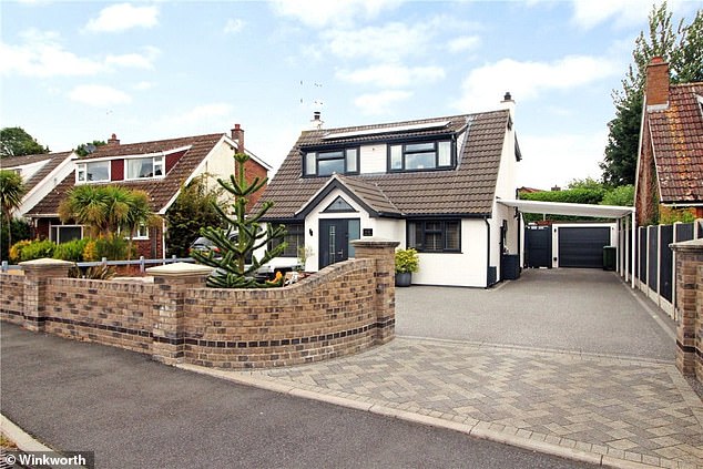 Hidden surprise: Karl Lake's home is on sale via Winkworth for £525,000