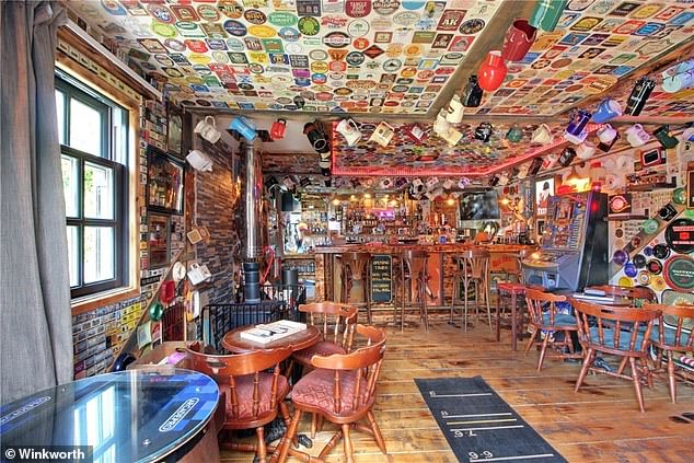 Design: Karl Lake wanted to create a good old-fashioned British pub at home