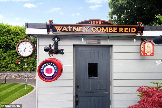Legendry: The Watney Combe Reid sign over Karl Lake's garden pub