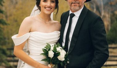 Savannah Blackstock, 23, shared a moving tribute to her late father Brandon Blackstock on Tuesday following his death on August 7 at 48 after a battle with melanoma. She was pictured with her father on her wedding day in one of her photos
