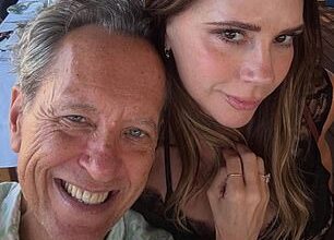 Richard E. Grant has sent fans wild as he revealed he had an impromptu Spice World reunion with Victoria Beckham