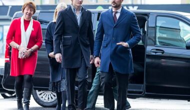 Crown Prince Haakon, the future king of Norway, pictured with stepson Marius Borg Høiby, who was charged with four counts of rape and 28 other crimes on Monday