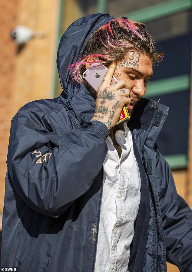 Marco Pierre White Jr arrives at Swindon Magistrates Court in October last year