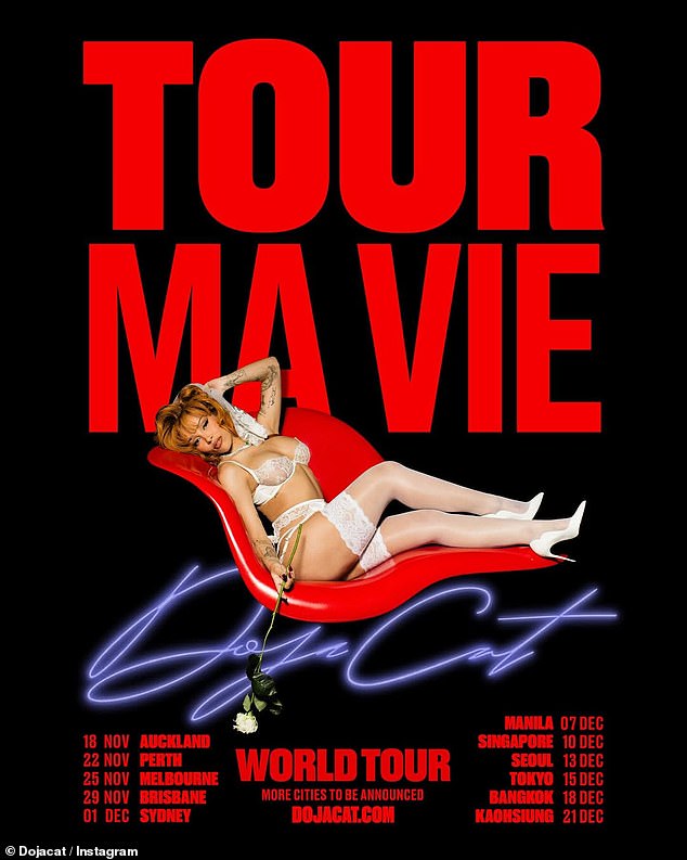 Doja Cat, 29, sent fans Down Under into a frenzy on Friday when she announced she will be coming to Australia for her Ma Vie tour¿but not everyone is happy with the news