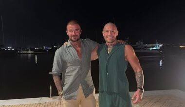 Conor McGregor took to social media to heap praise on his 'yacht neighbour' David Beckham