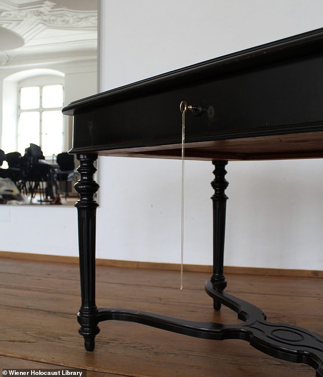 Katharina Mayrhofer tracked down a descendent of the original owner of this table