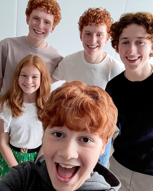 The new actors playing the Weasley family in the upcoming Harry Potter series, set to hit screens in 2027