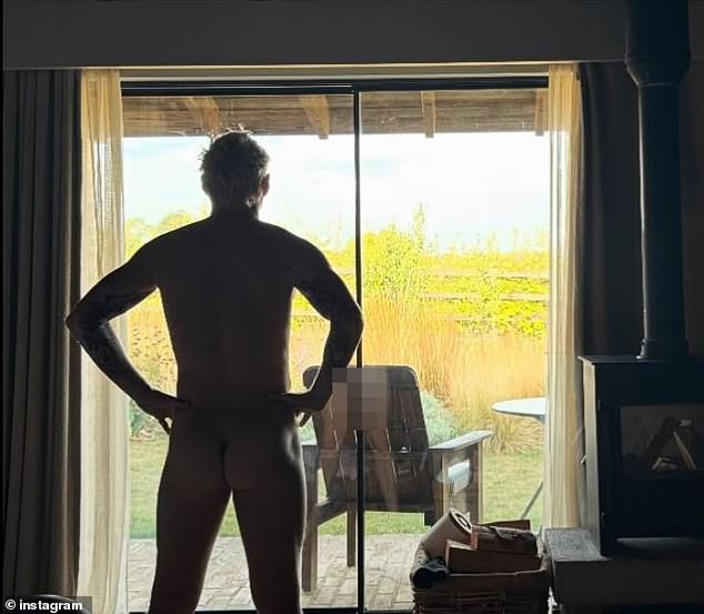 However, the former Made In Chelsea star was forced to quickly remove a cheeky snap she posted of her husband