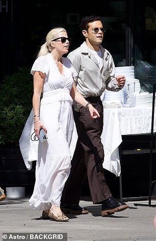 Rami Malek had fans seeing double on Wednesday as he stepped out in New York City with a mystery woman, who appeared to be the spitting image of his ex-girlfriend